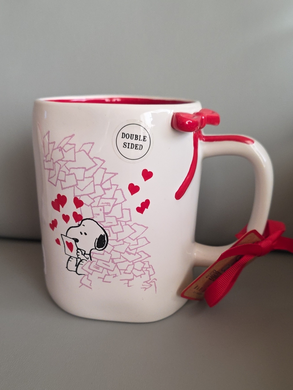 Rae Dunn Peanuts Snoopy Be Mine mug NWT